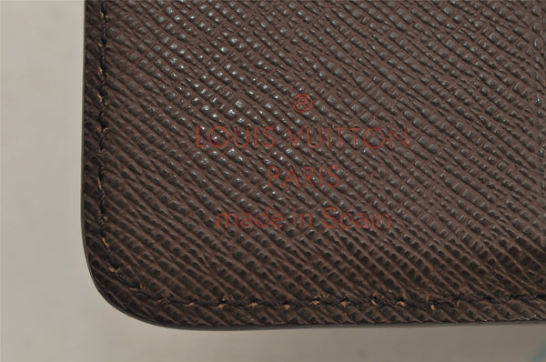 Authentic Louis Vuitton Damier Compact Zip Bifold Wallet Purse N61668 LV 0055J