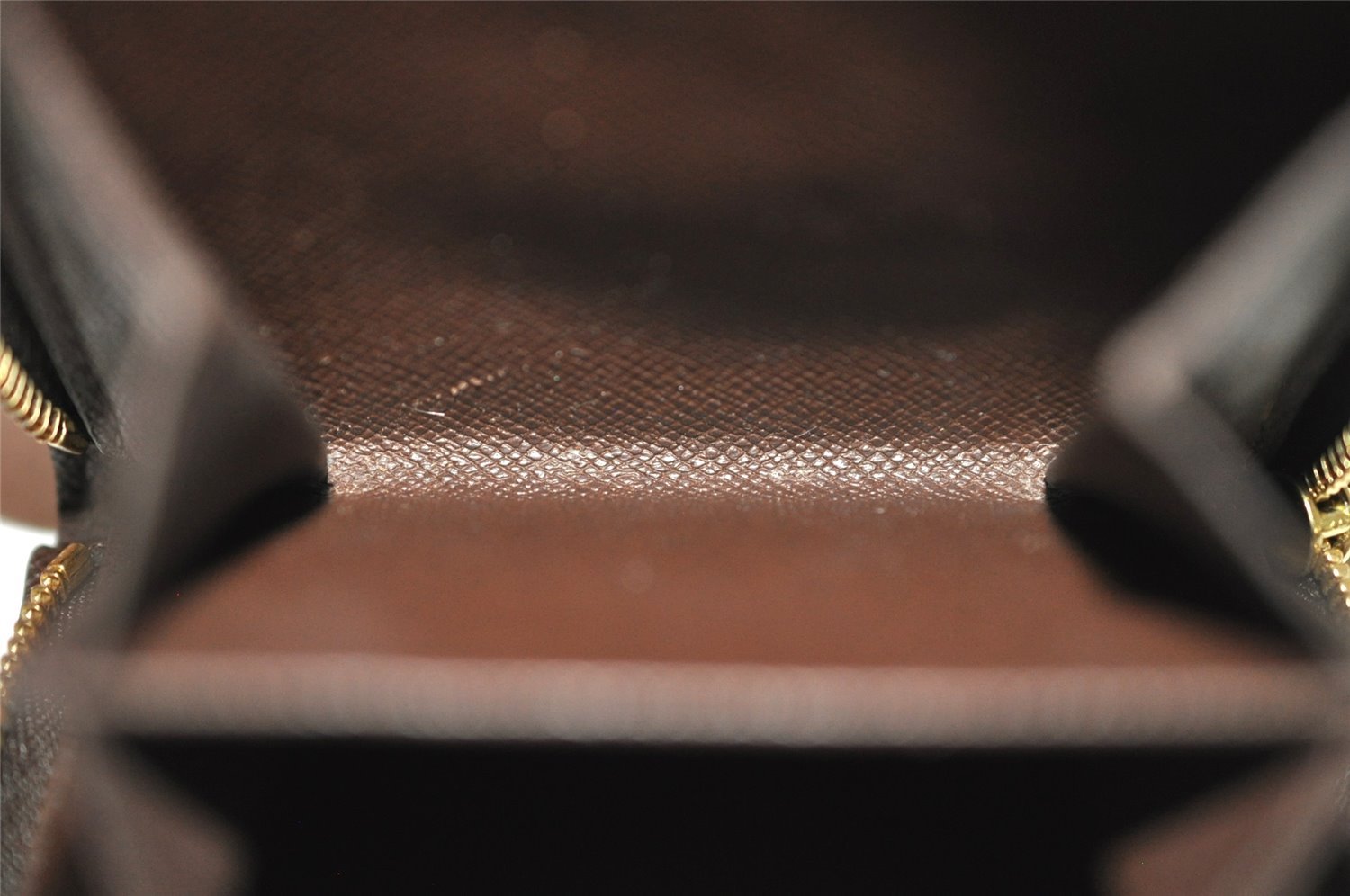 Authentic Louis Vuitton Damier Compact Zip Bifold Wallet Purse N61668 LV 0055J