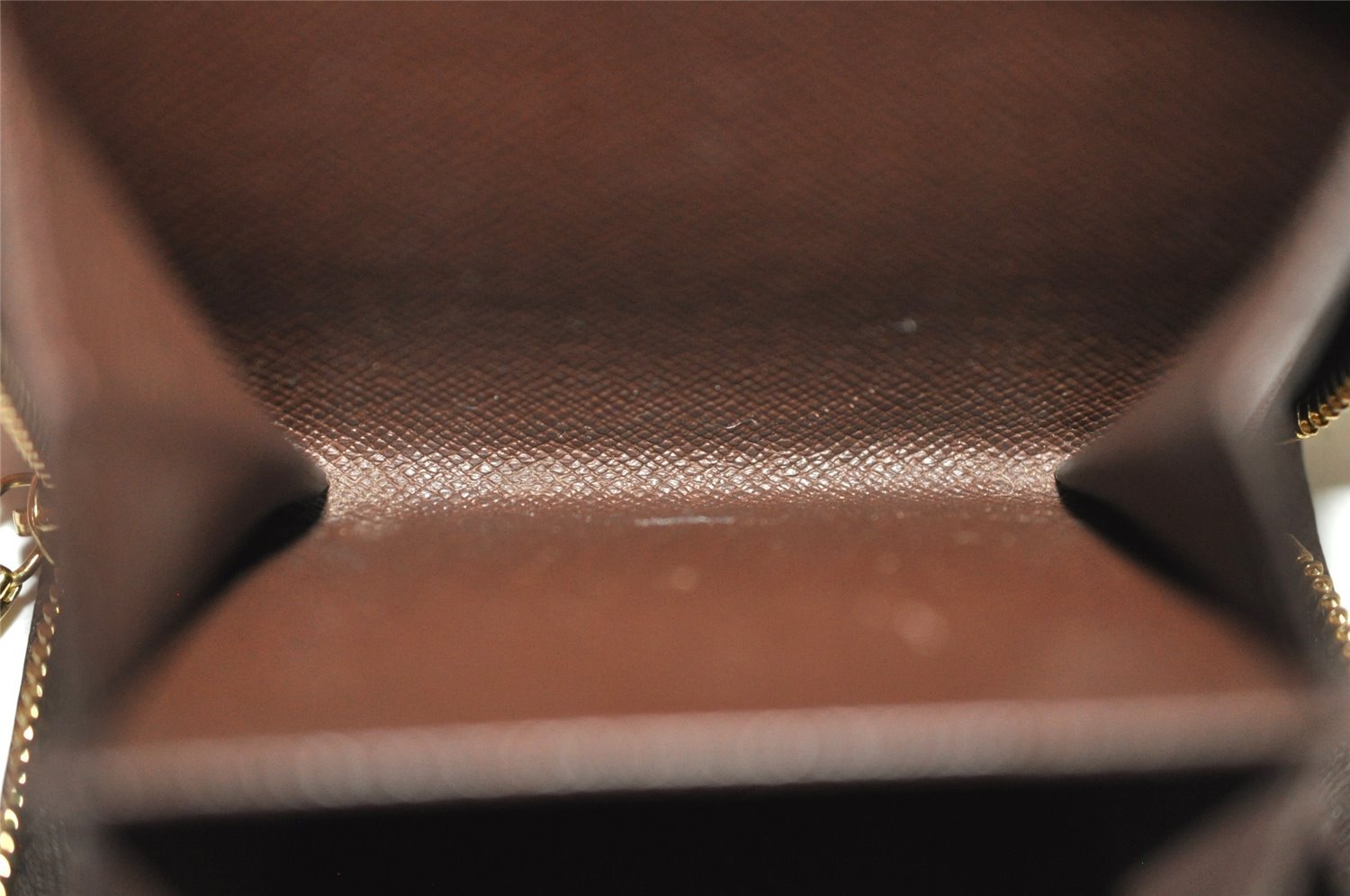 Authentic Louis Vuitton Damier Compact Zip Bifold Wallet Purse N61668 LV 0055J