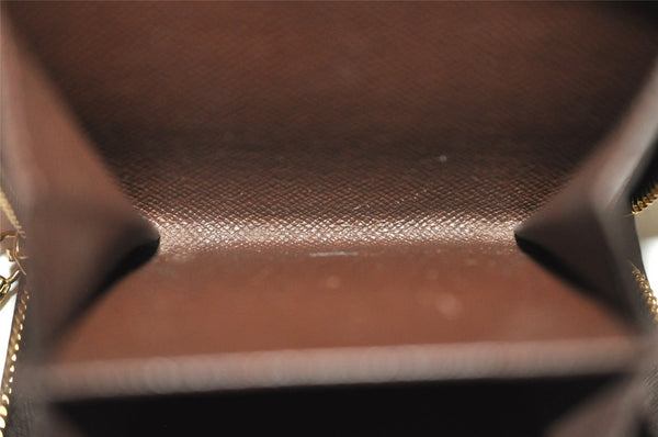 Authentic Louis Vuitton Damier Compact Zip Bifold Wallet Purse N61668 LV 0055J