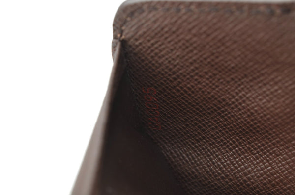 Authentic Louis Vuitton Damier Compact Zip Bifold Wallet Purse N61668 LV 0055J