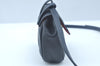 Authentic Christian Dior Waist Bag Pouch Purse Leather Navy Blue CD 0057J