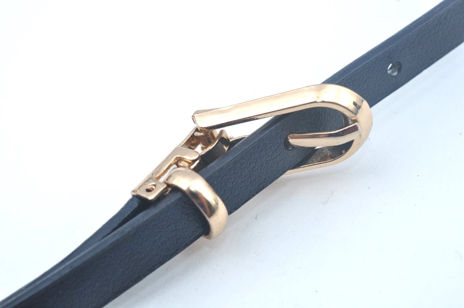 Authentic Christian Dior Waist Bag Pouch Purse Leather Navy Blue CD 0057J