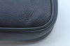 Authentic Christian Dior Waist Bag Pouch Purse Leather Navy Blue CD 0057J