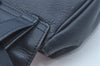 Authentic Christian Dior Waist Bag Pouch Purse Leather Navy Blue CD 0057J