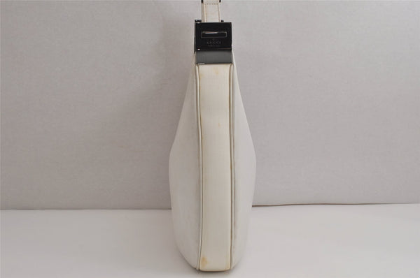 Authentic GUCCI Shoulder Cross Body Bag Purse Leather 0013315 White 0057K