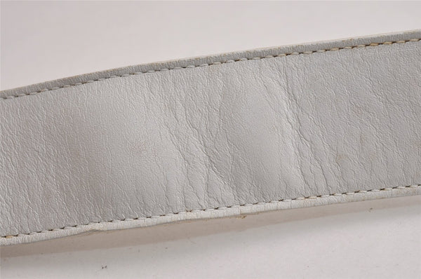 Authentic GUCCI Shoulder Cross Body Bag Purse Leather 0013315 White 0057K