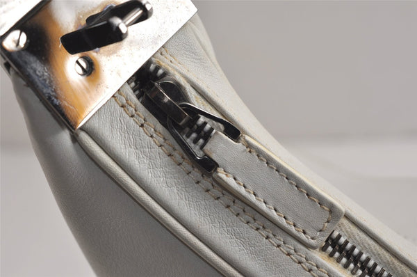 Authentic GUCCI Shoulder Cross Body Bag Purse Leather 0013315 White 0057K