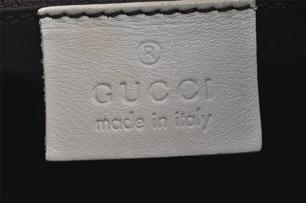 Authentic GUCCI Shoulder Cross Body Bag Purse Leather 0013315 White 0057K