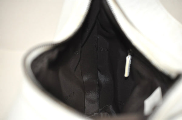 Authentic GUCCI Shoulder Cross Body Bag Purse Leather 0013315 White 0057K