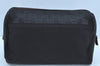 Authentic GUCCI Guccissima Leather Nylon Clutch Bag Purse 162792 Black 0059G