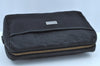 Authentic GUCCI Guccissima Leather Nylon Clutch Bag Purse 162792 Black 0059G