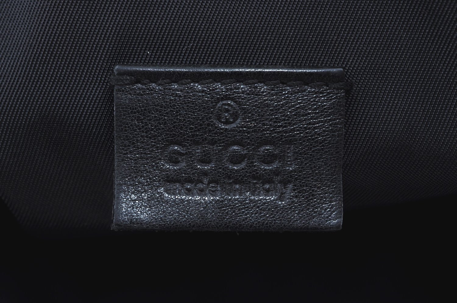 Authentic GUCCI Guccissima Leather Nylon Clutch Bag Purse 162792 Black 0059G