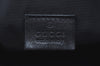 Authentic GUCCI Guccissima Leather Nylon Clutch Bag Purse 162792 Black 0059G