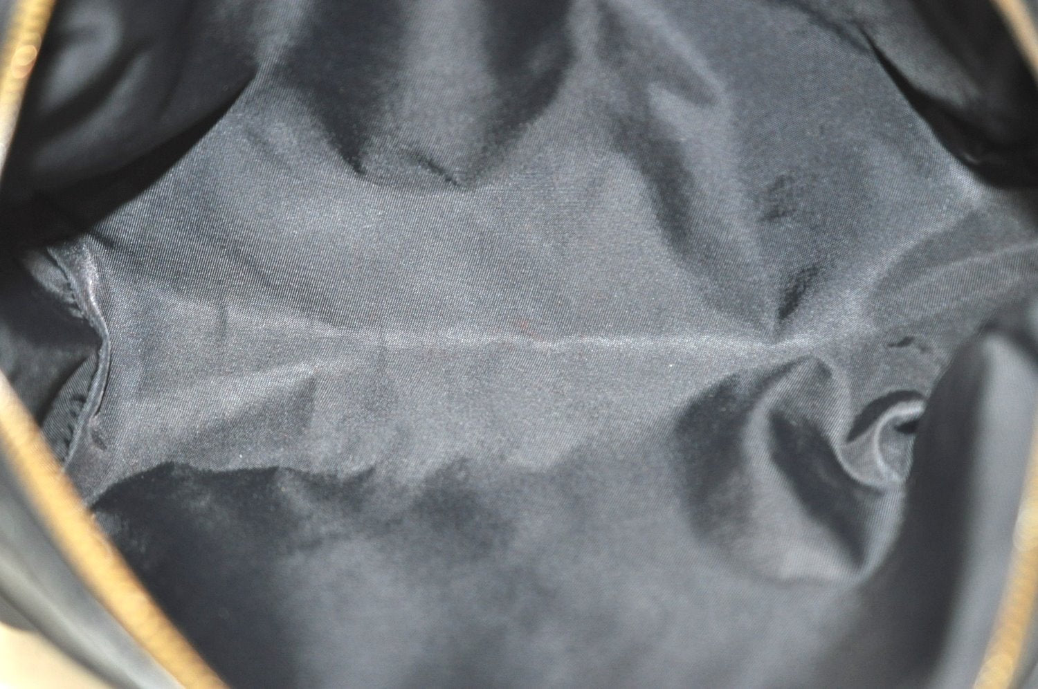 Authentic GUCCI Guccissima Leather Nylon Clutch Bag Purse 162792 Black 0059G