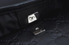 Authentic GUCCI Guccissima Leather Nylon Clutch Bag Purse 162792 Black 0059G