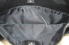 Authentic GUCCI Guccissima Leather Nylon Clutch Bag Purse 162792 Black 0059G