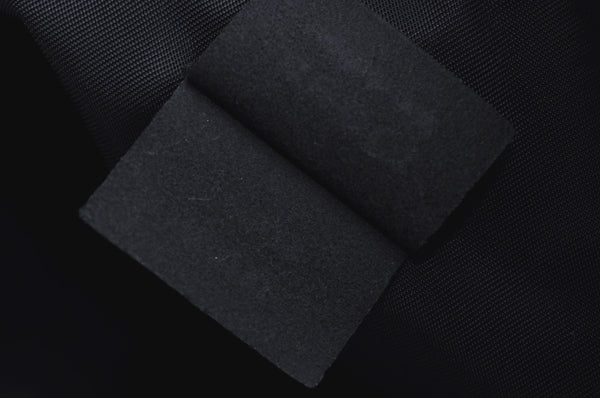 Authentic GUCCI Guccissima Leather Nylon Clutch Bag Purse 162792 Black 0059G