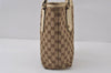 Authentic GUCCI Charmy Shoulder Tote Bag GG Canvas Leather 153361 Brown 0059J