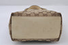 Authentic GUCCI Charmy Shoulder Tote Bag GG Canvas Leather 153361 Brown 0059J