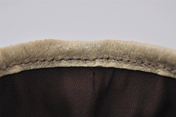 Authentic GUCCI Charmy Shoulder Tote Bag GG Canvas Leather 153361 Brown 0059J