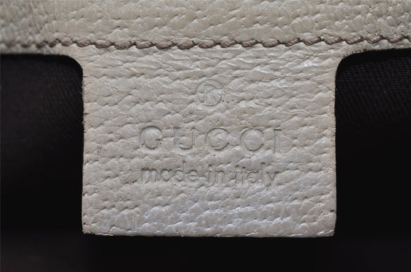 Authentic GUCCI Charmy Shoulder Tote Bag GG Canvas Leather 153361 Brown 0059J