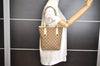 Authentic GUCCI Charmy Shoulder Tote Bag GG Canvas Leather 153361 Brown 0059J