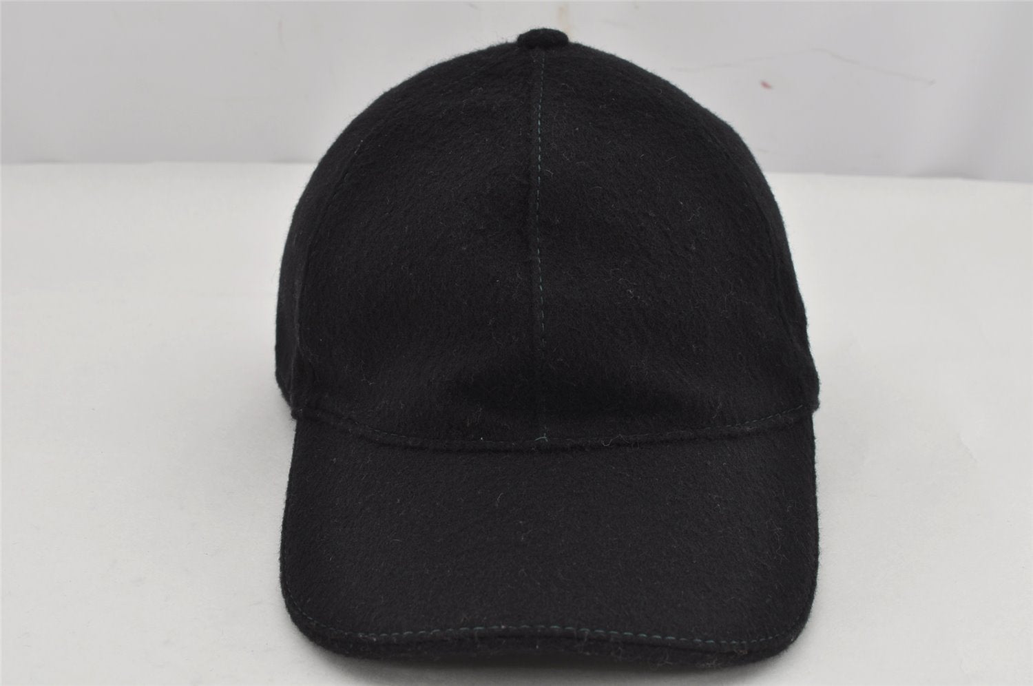 Authentic GUCCI Vintage Web Sherry Line Cap Wool Size S Black 0059K
