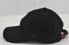 Authentic GUCCI Vintage Web Sherry Line Cap Wool Size S Black 0059K