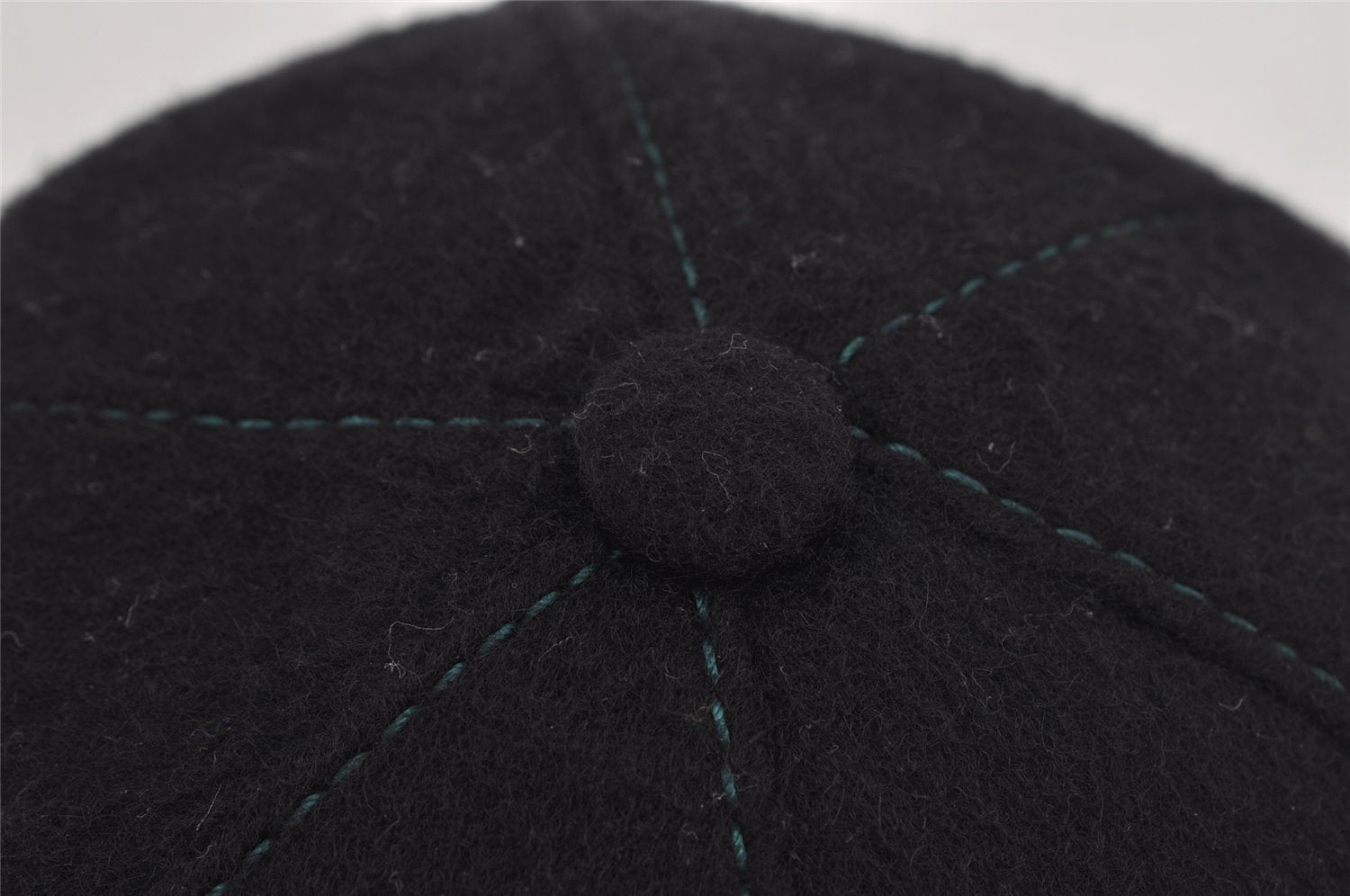 Authentic GUCCI Vintage Web Sherry Line Cap Wool Size S Black 0059K