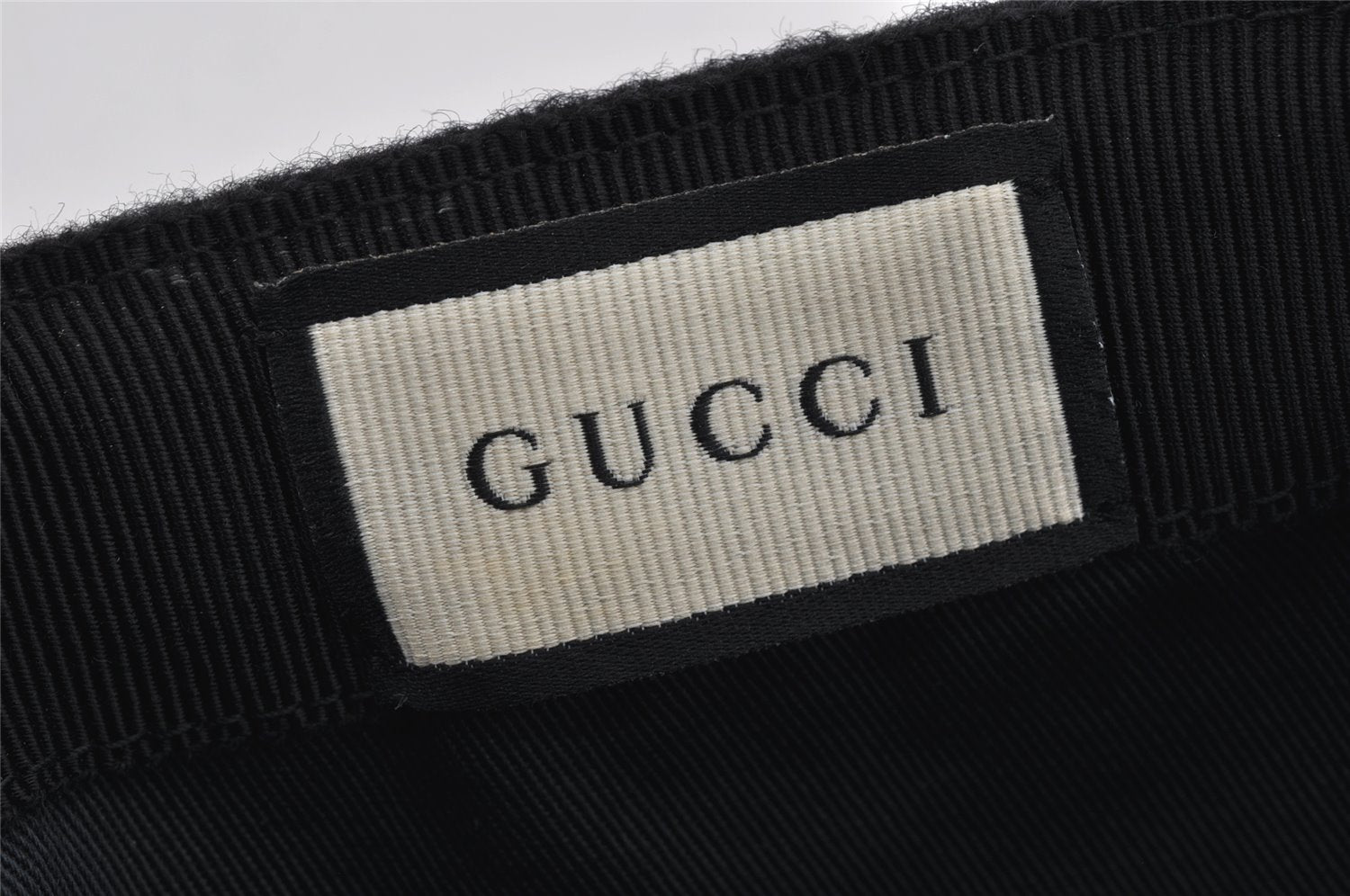 Authentic GUCCI Vintage Web Sherry Line Cap Wool Size S Black 0059K
