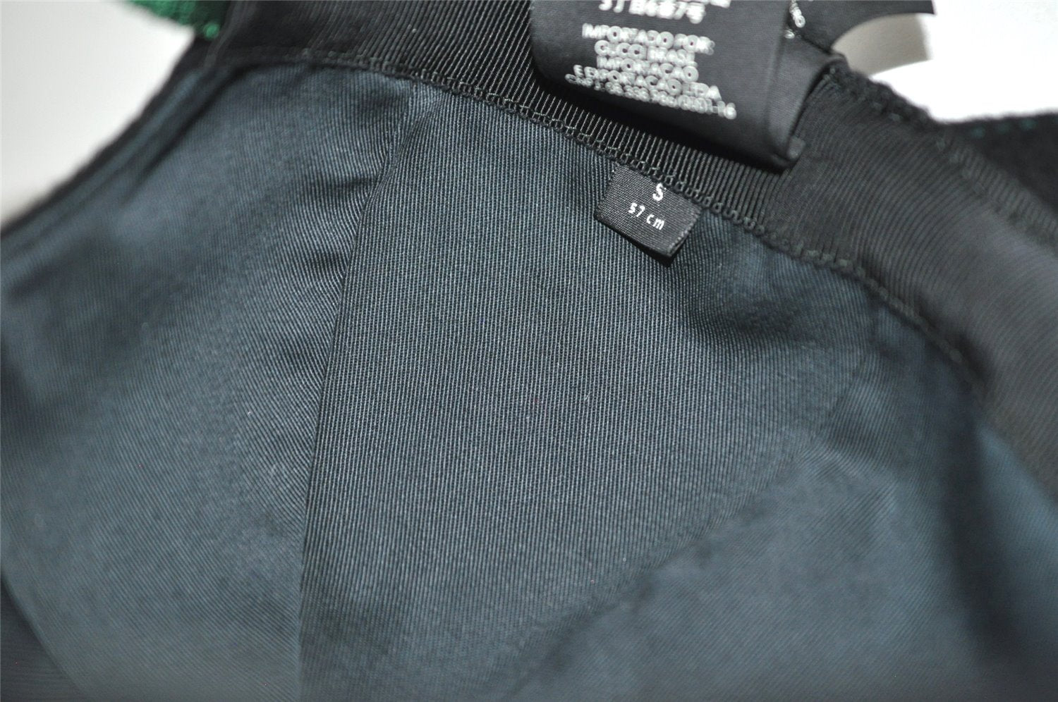 Authentic GUCCI Vintage Web Sherry Line Cap Wool Size S Black 0059K