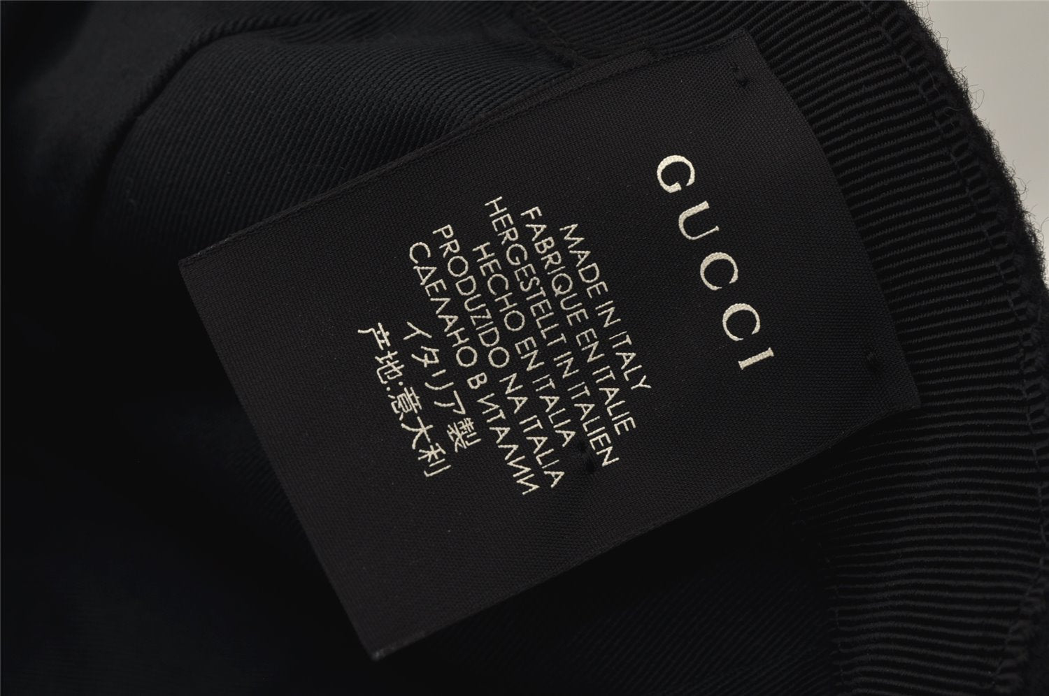 Authentic GUCCI Vintage Web Sherry Line Cap Wool Size S Black 0059K