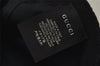 Authentic GUCCI Vintage Web Sherry Line Cap Wool Size S Black 0059K