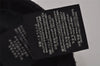 Authentic GUCCI Vintage Web Sherry Line Cap Wool Size S Black 0059K