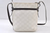 Authentic LOEWE Anagram Shoulder Cross Body Bag Purse PVC Leather White 0060J