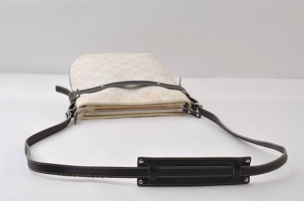 Authentic LOEWE Anagram Shoulder Cross Body Bag Purse PVC Leather White 0060J