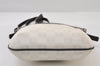 Authentic LOEWE Anagram Shoulder Cross Body Bag Purse PVC Leather White 0060J