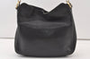 Authentic GUCCI Bamboo 2Way Shoulder Hand Bag Purse Leather 0011638 Black 0060K