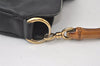 Authentic GUCCI Bamboo 2Way Shoulder Hand Bag Purse Leather 0011638 Black 0060K