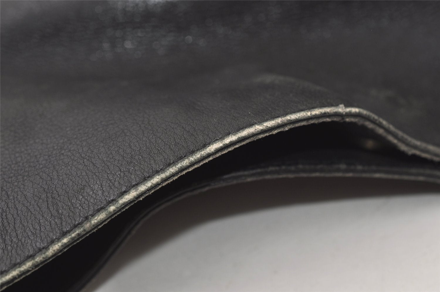 Authentic GUCCI Bamboo 2Way Shoulder Hand Bag Purse Leather 0011638 Black 0060K