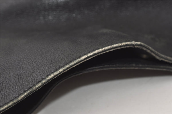 Authentic GUCCI Bamboo 2Way Shoulder Hand Bag Purse Leather 0011638 Black 0060K