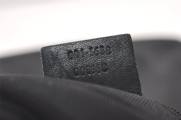 Authentic GUCCI Bamboo 2Way Shoulder Hand Bag Purse Leather 0011638 Black 0060K