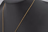 Authentic Christian Dior Gold Tone Chain Pendant Necklace CD Junk 0062J