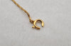 Authentic Christian Dior Gold Tone Chain Pendant Necklace CD Junk 0062J