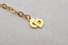 Authentic Christian Dior Gold Tone Chain Pendant Necklace CD Junk 0062J