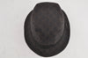 Authentic GUCCI Vintage Bucket Hat GG Canvas Leather Size L Brown 0062K