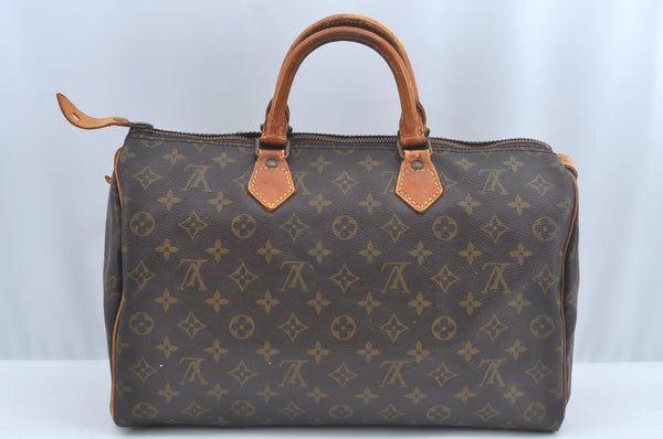 Authentic Louis Vuitton Monogram Speedy 35 Hand Boston Bag Old Model Junk 0065J