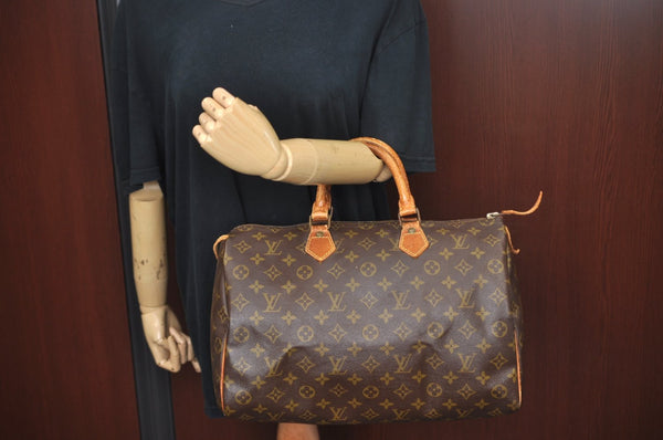 Authentic Louis Vuitton Monogram Speedy 35 Hand Boston Bag Old Model Junk 0065J