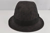 Authentic GUCCI Vintage Bucket Hat GG Canvas Leather Size M Brown 0065K